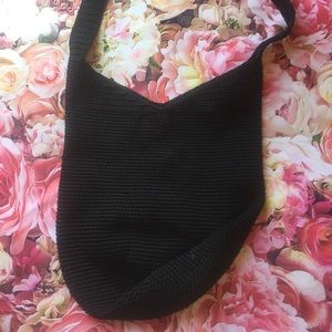 Crochet black purse